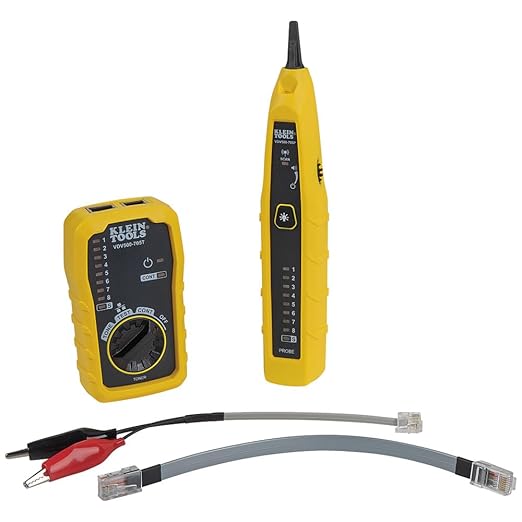 Wire Tracer Tone Generator and Probe Kit for Ethernet, Internet, Telephone, Speaker, Coax, Video, and Data Cables RJ45, RJ11, RJ12