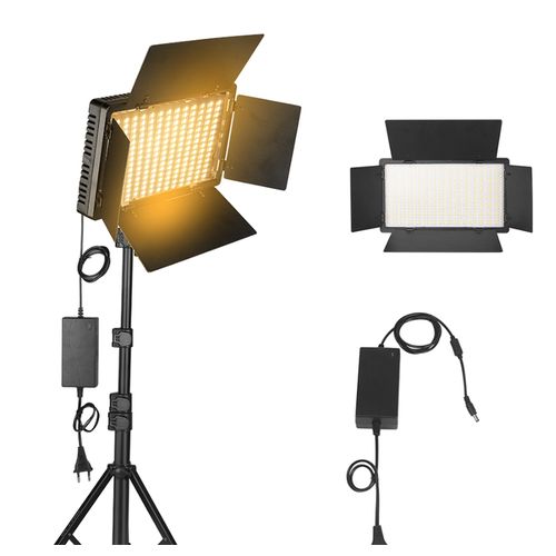 Fillight 9" (RL900) LED  Panel, 3200-5600K Edge Lit Dimmable Camera Soft Key Lighting with Desk Tripod Stand
