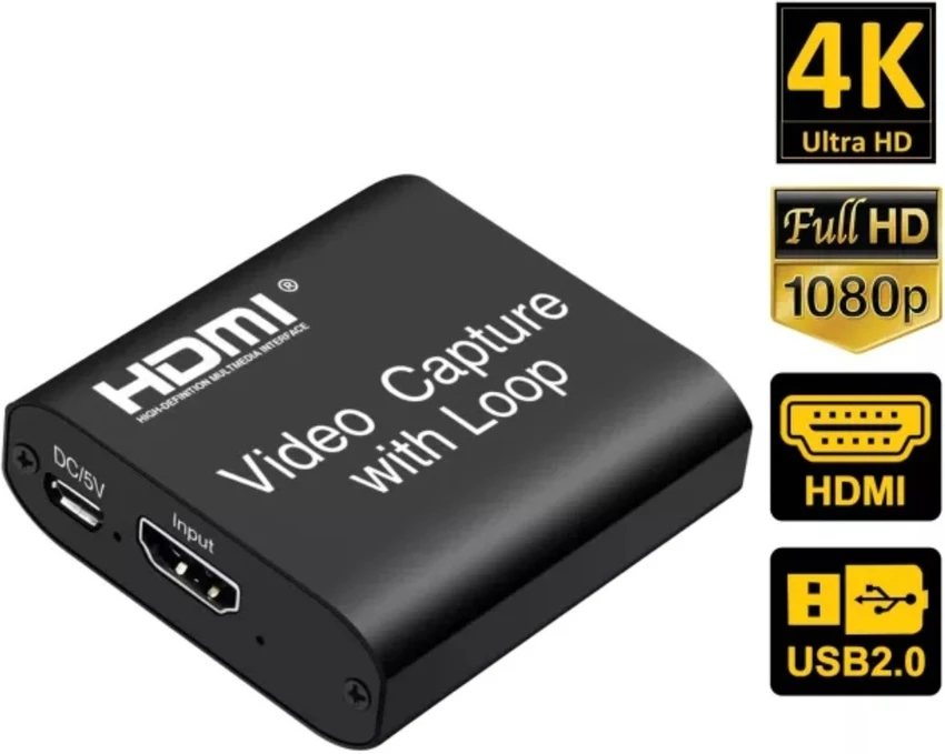 Video Capture Card HDMI with Loop Out