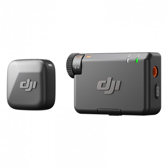 DJI Mic Mini (1 TX + 1 RX), Wireless Lavalier Microphone for iPhone/Camera/Android, Ultralight, Detail-Rich Audio, Noise Cancelling, Automatic Limiting, Vlog, Streaming, 400m Transmission