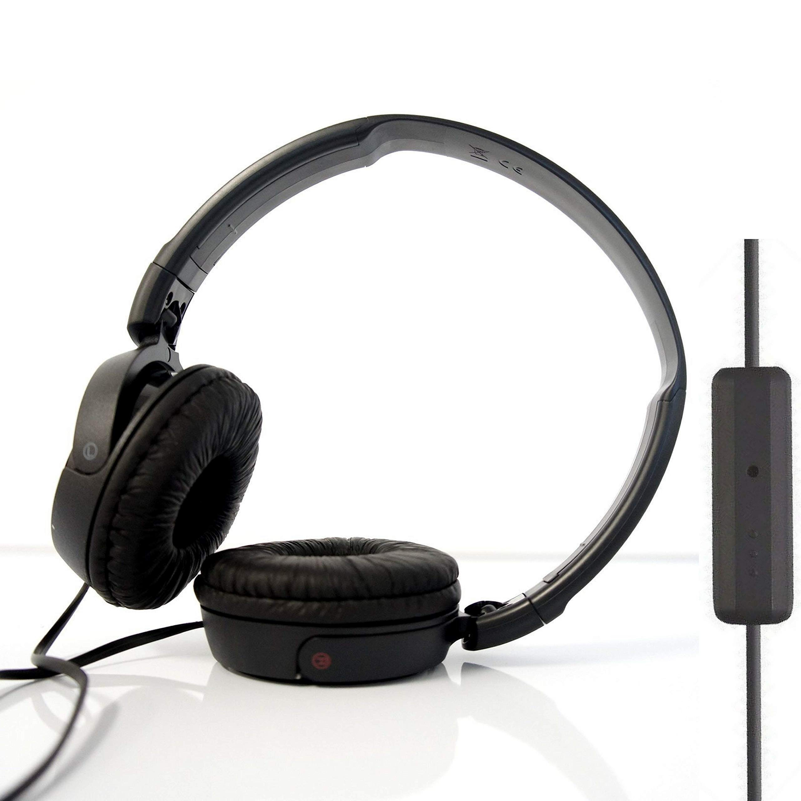 KD V2 Wired Headphones with Microphone, Stereo Sound, Corded with 3.5mm Jack, Plug-in for Phones, Computers, Laptops