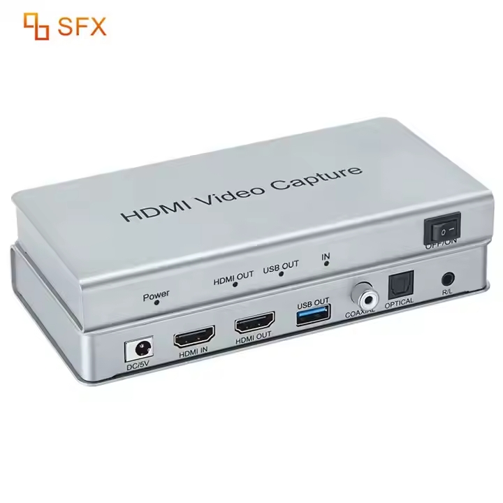 4K@60Hz Capture Card, Ultra HD HDMI Video Capture Card 1080P@240Hz USB 3.0 Ultra-Low Latency with VRR and HDR for Streaming, Gaming, Recording Compatible with iPad, Switch, PS5, Xbox, PC, Mac