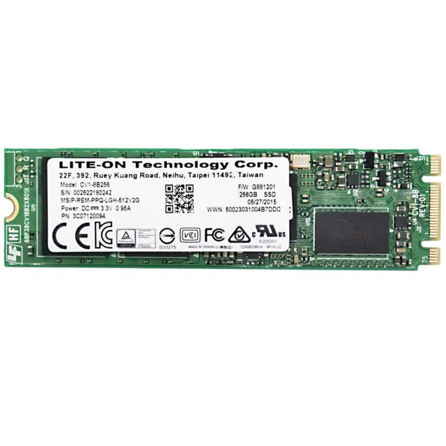SSD M.2 256GB Double notch