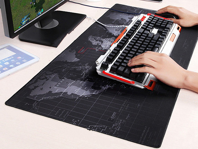 Gaming Mouse Pad,ATLAS,MAP Large Mouse Pad 90 X 40CM (35.4X15.7x0.12Inches) Mousepad Big Desk Mat with Non-Slip Rubber Base Keyboard Pad for Gaming and Office